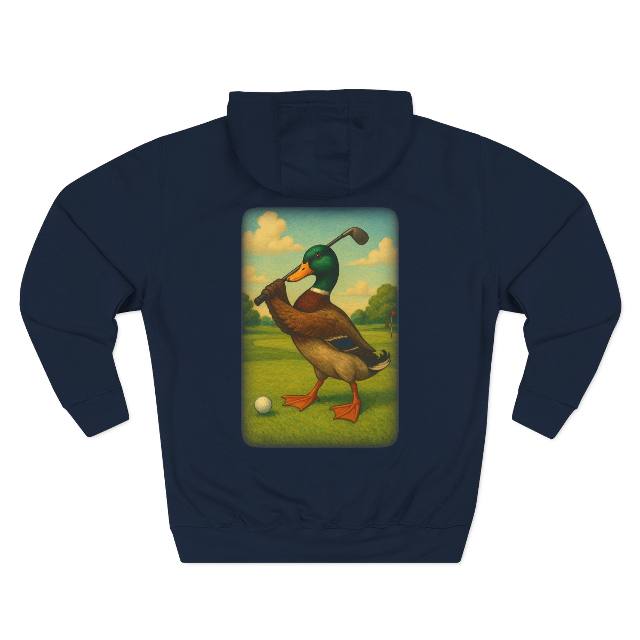 Mallard golfing  GoodBall Golf Fleece Hoodie