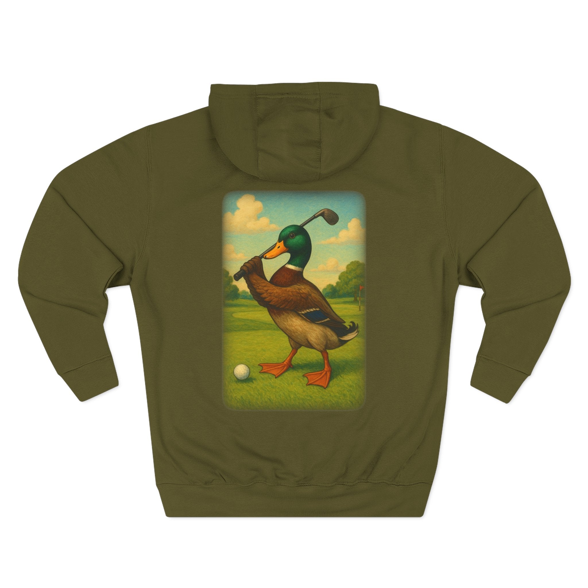 Mallard golfing  GoodBall Golf Fleece Hoodie
